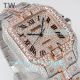 TW Factory Swiss Replica Cartier Santos Half Rose Gold All Diamond Roman Face Watch (2)_th.jpg